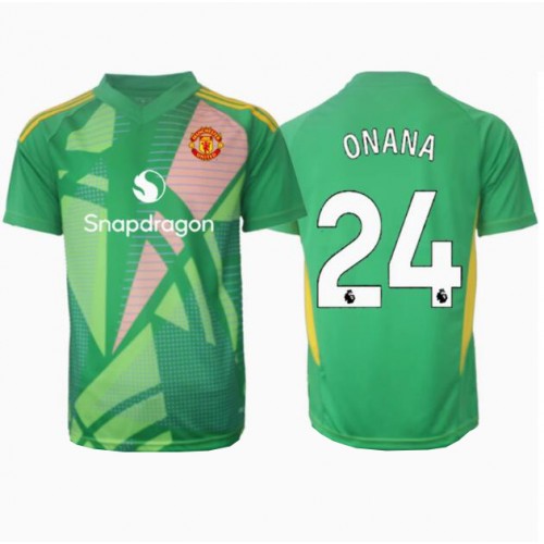 Fotballdrakt Herre Manchester United Andre Onana #24 Keeper Tredjedrakt 2024-25 Kortermet